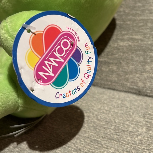 Alien Neon green Big Head Black eyes Plush With tags approx 19" - Picture 2 of 4